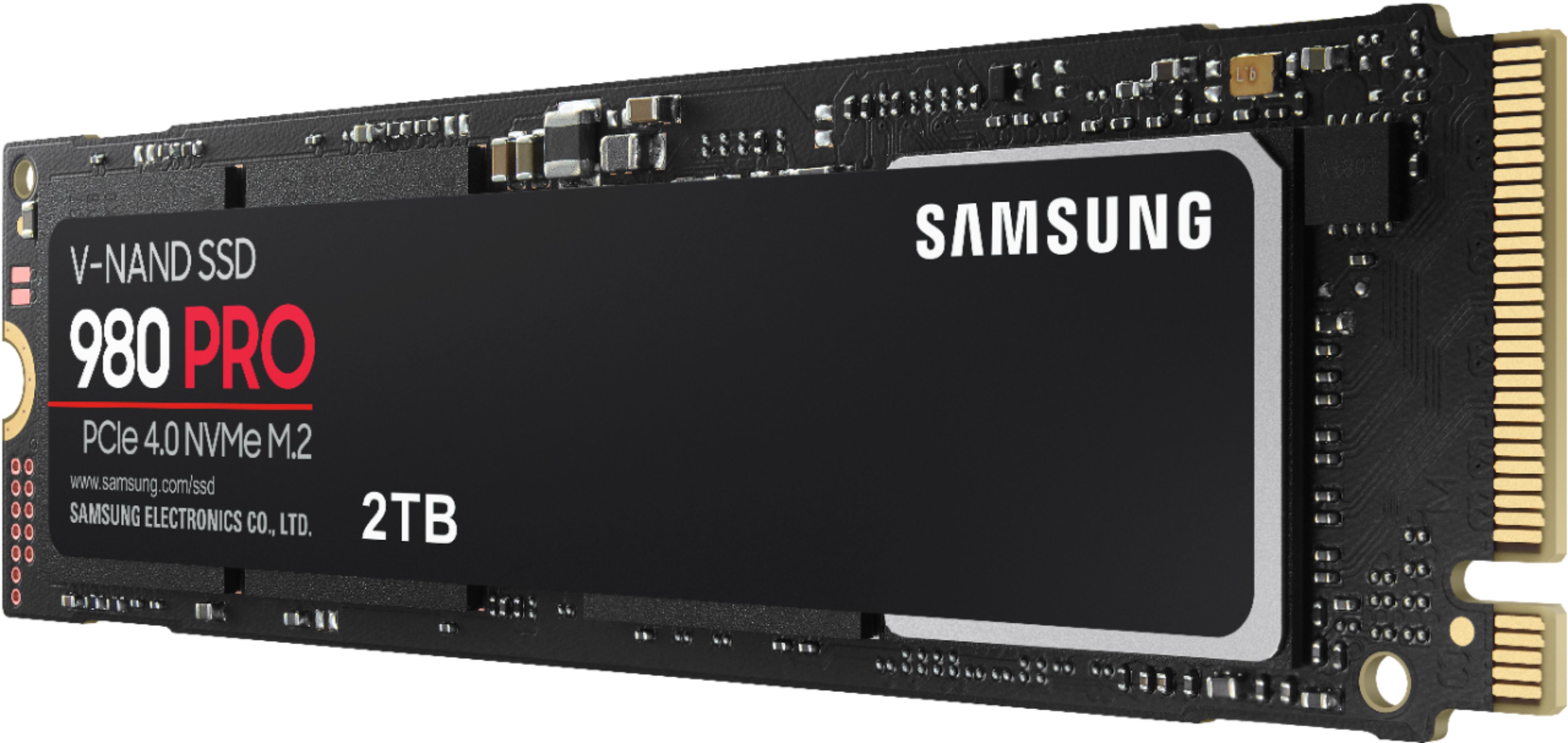 gallon overskridelsen Og så videre Samsung 980 PRO 2TB Internal Gaming SSD PCIe Gen 4 x4 NVMe MZ-V8P2T0B/AM -  Best Buy