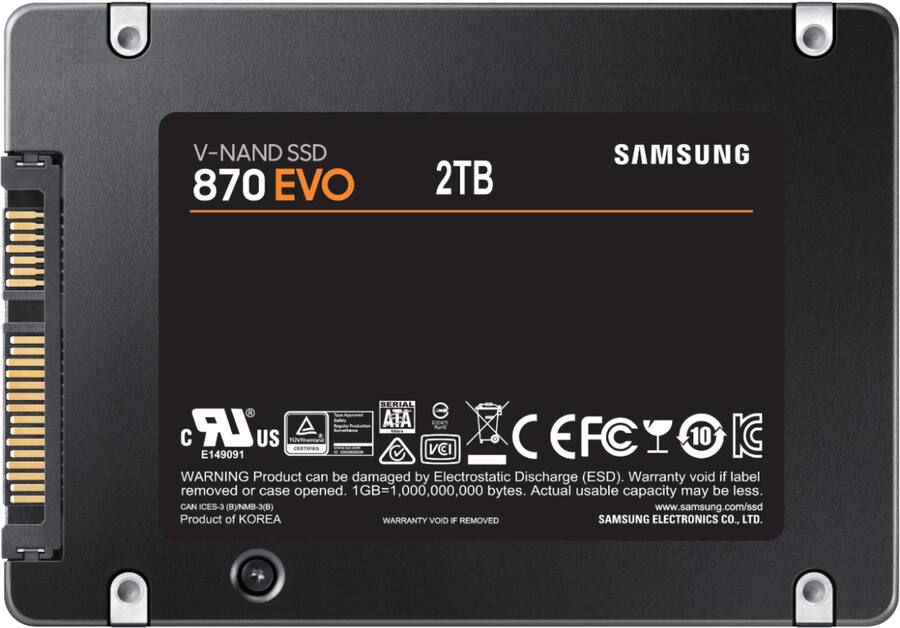 Samsung Geek Squad Certified Refurbished 870 EVO 2TB SATA Solid Samsung Geek Squad Certified Refurbished 870 EVO 2TB SATA Solid