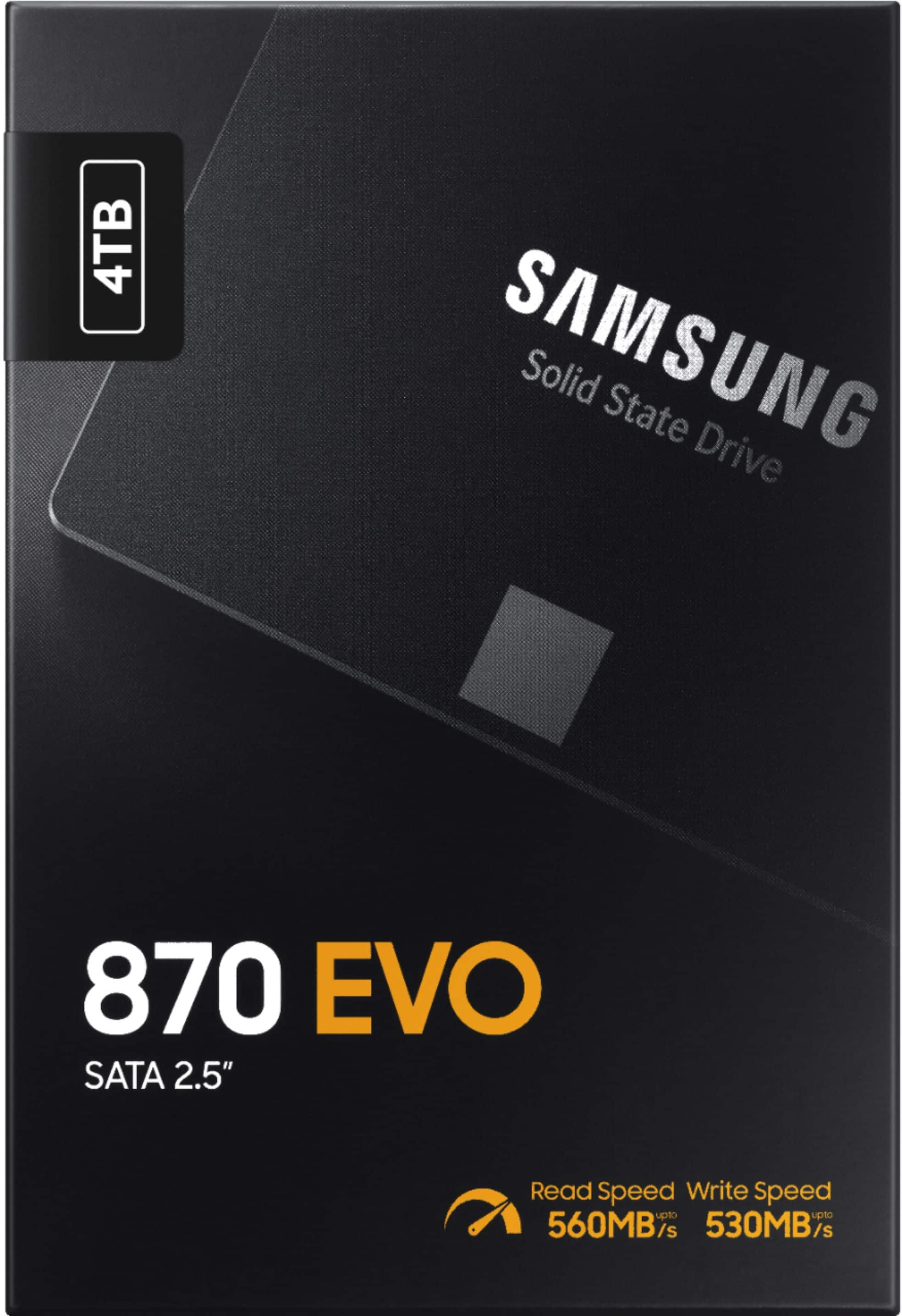 Samsung 870 EVO 4TB 2.5 SATA III Internal SSD (MZ-77E4T0B/AM) for