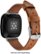 Alt View Zoom 14. Platinum™ - Horween Leather Watch Band for Fitbit Versa 3 and Fitbit Sense - Copper.