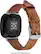 Alt View 14. Platinum™ - Horween Leather Watch Band for Fitbit Versa 3 and Fitbit Sense - Copper.