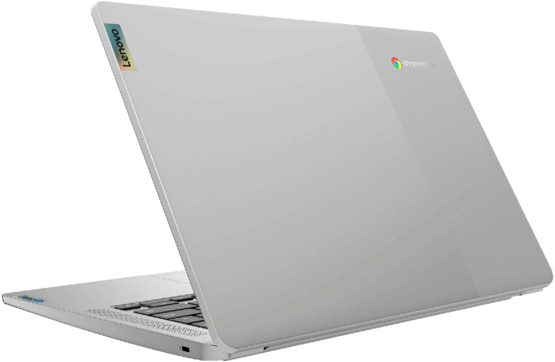 Alt View 10. Lenovo - Chromebook 3 14" Touch Laptop - Mediatek MT8183 - 4GB Memory - 64GB eMMC - Arctic Grey.