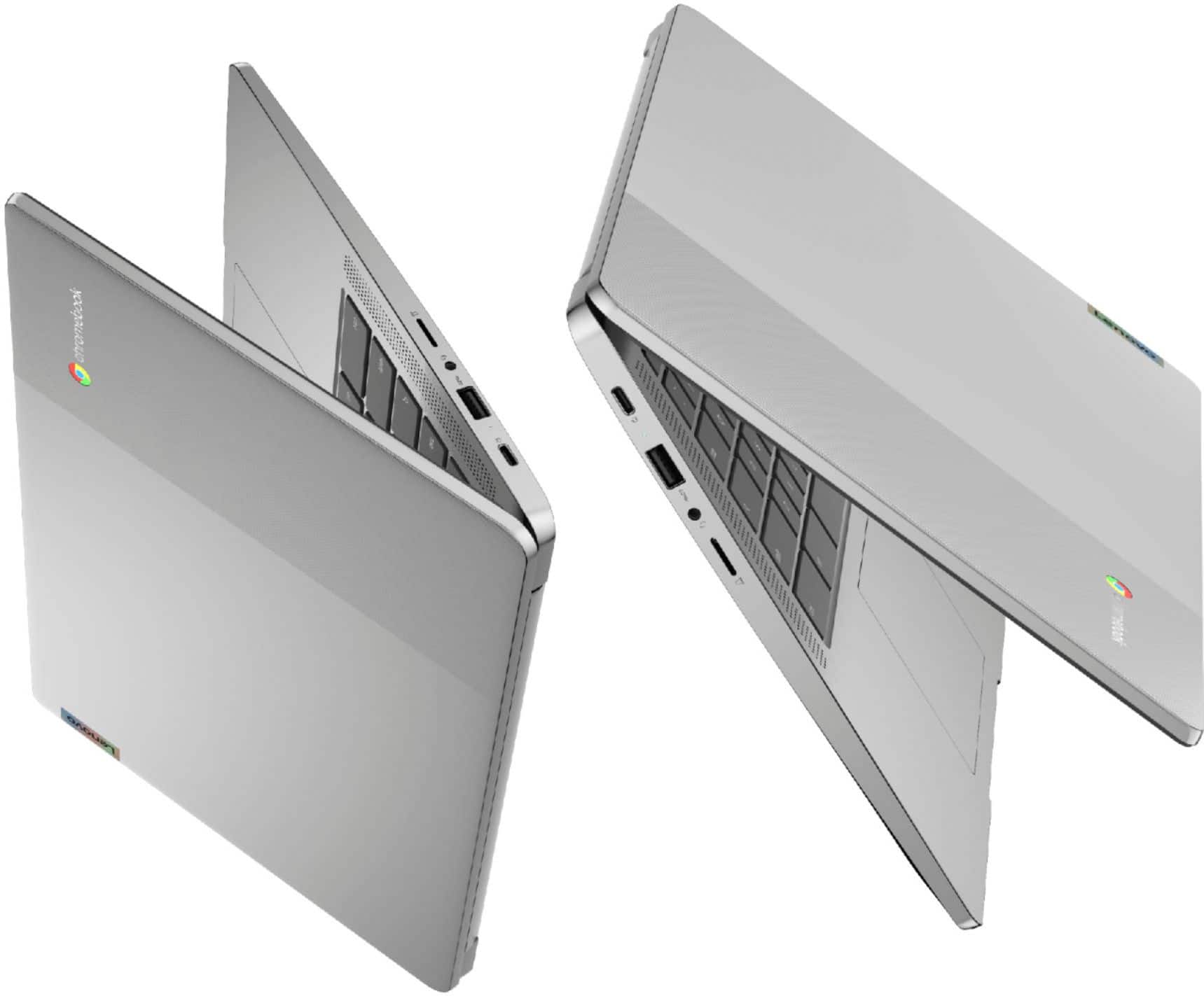 Alt View 18. Lenovo - Chromebook 3 14" Touch Laptop - Mediatek MT8183 - 4GB Memory - 64GB eMMC - Arctic Grey.