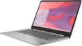 Left Zoom. Lenovo Chromebook 3 14" Touch Laptop - Mediatek MT8183 - 4GB Memory - 64GB eMMC - Arctic Grey.