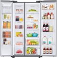 Alt View Zoom 12. Samsung - 23 cu. ft. Side-by-Side Counter Depth Smart Refrigerator with All-Around Cooling - Stainless Steel.