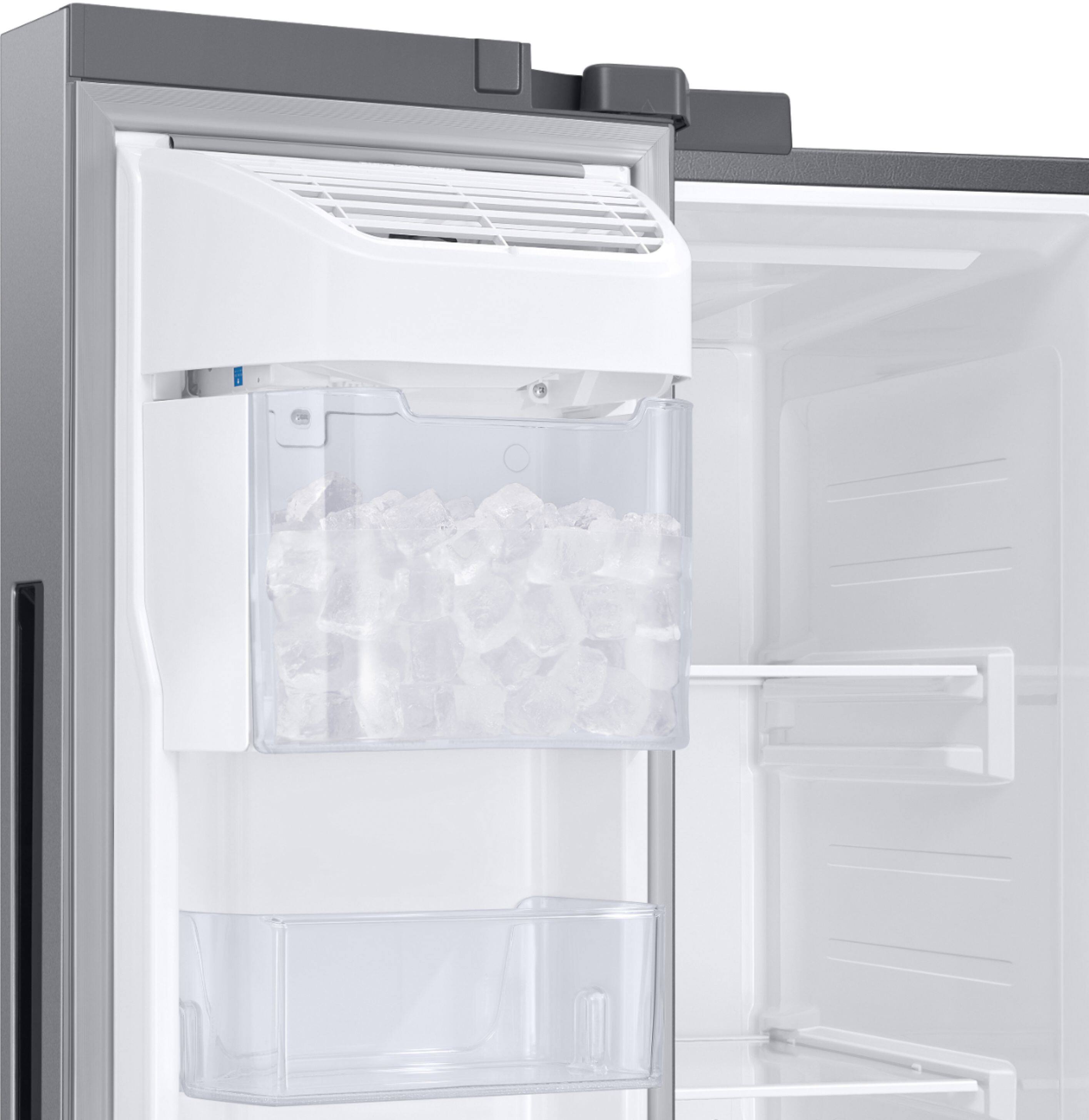 Alt View 14. Samsung - 23 cu. ft. Side-by-Side Counter Depth Smart Refrigerator with All-Around Cooling - Stainless Steel.