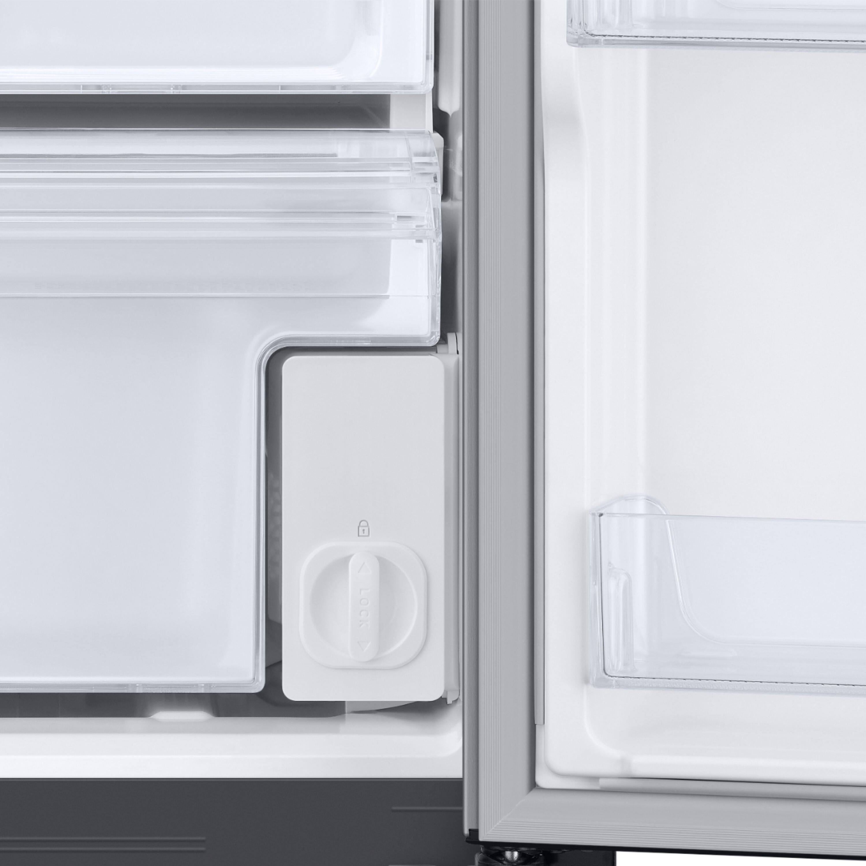 Alt View 19. Samsung - 23 cu. ft. Side-by-Side Counter Depth Smart Refrigerator with All-Around Cooling - Stainless Steel.