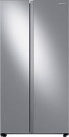 Samsung - 28 cu. ft. Side-by-Side Smart Refrigerator with Large Capacity - Stainless Steel - Front_Zoom