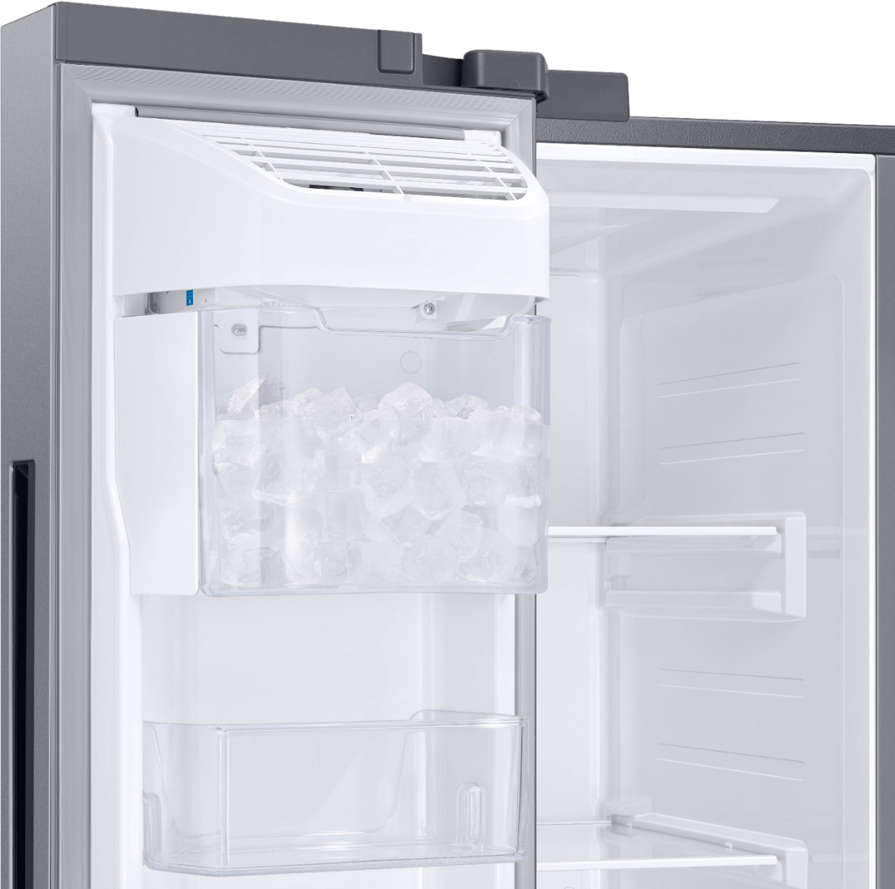 Alt View 13. Samsung - 28 cu. ft. Side-by-Side Smart Refrigerator with Large Capacity - Stainless Steel.