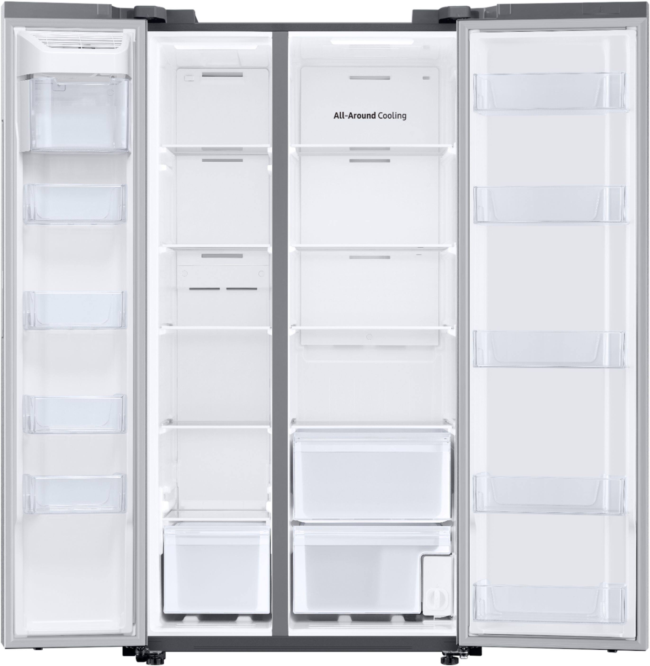 Alt View 15. Samsung - 28 cu. ft. Side-by-Side Smart Refrigerator with Large Capacity - Stainless Steel.
