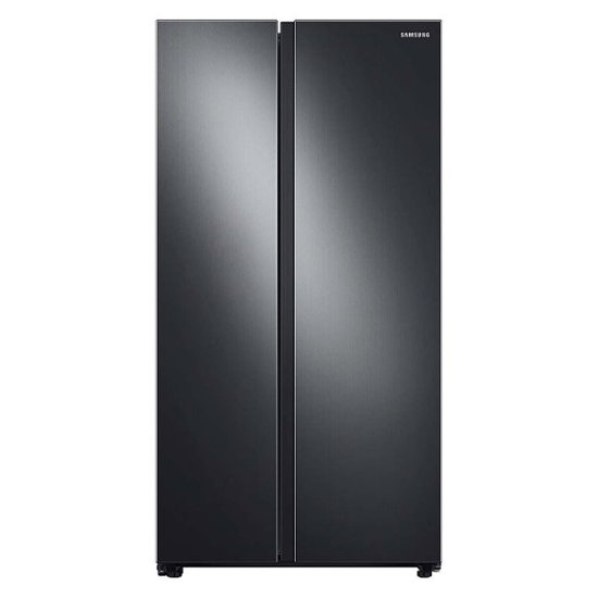 Front Zoom. Samsung - 23 cu. ft. Counter Depth Side-by-Side Refrigerator with WiFi and All-Around Cooling - Black stainless steel.