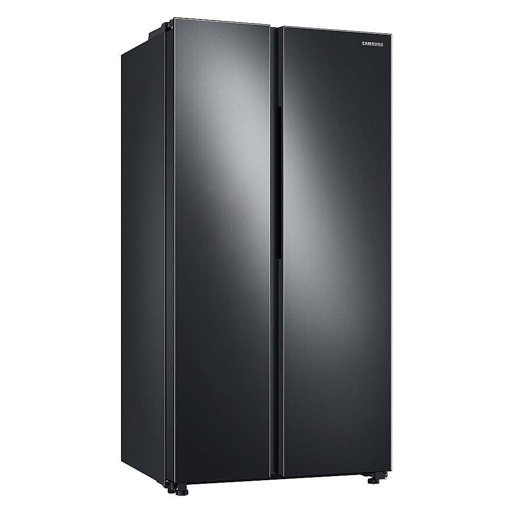 Alt View 17. Samsung - 23 cu. ft. Side-by-Side Counter Depth Smart Refrigerator with All-Around Cooling - Black Stainless Steel.
