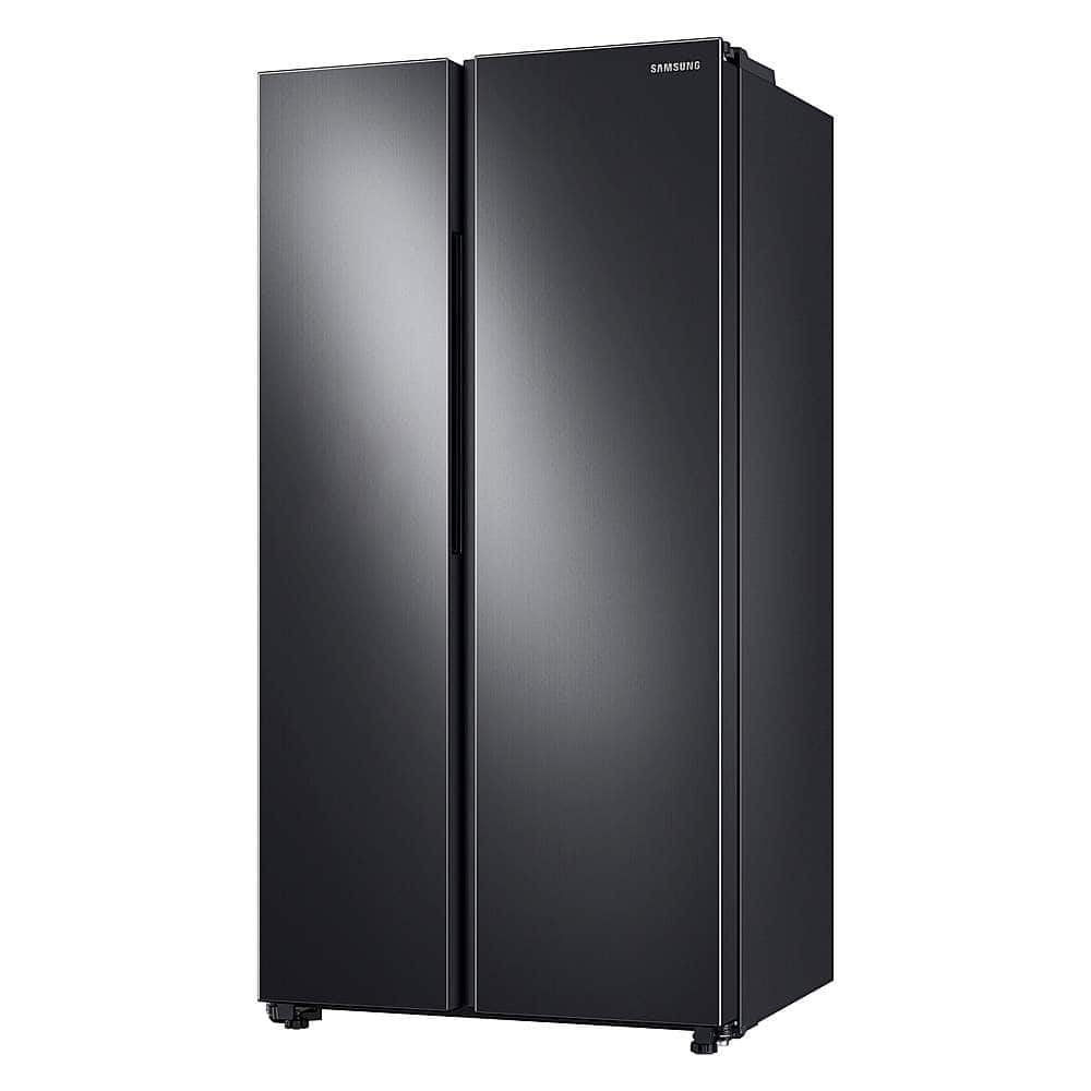 Alt View 18. Samsung - 23 cu. ft. Side-by-Side Counter Depth Smart Refrigerator with All-Around Cooling - Black Stainless Steel.