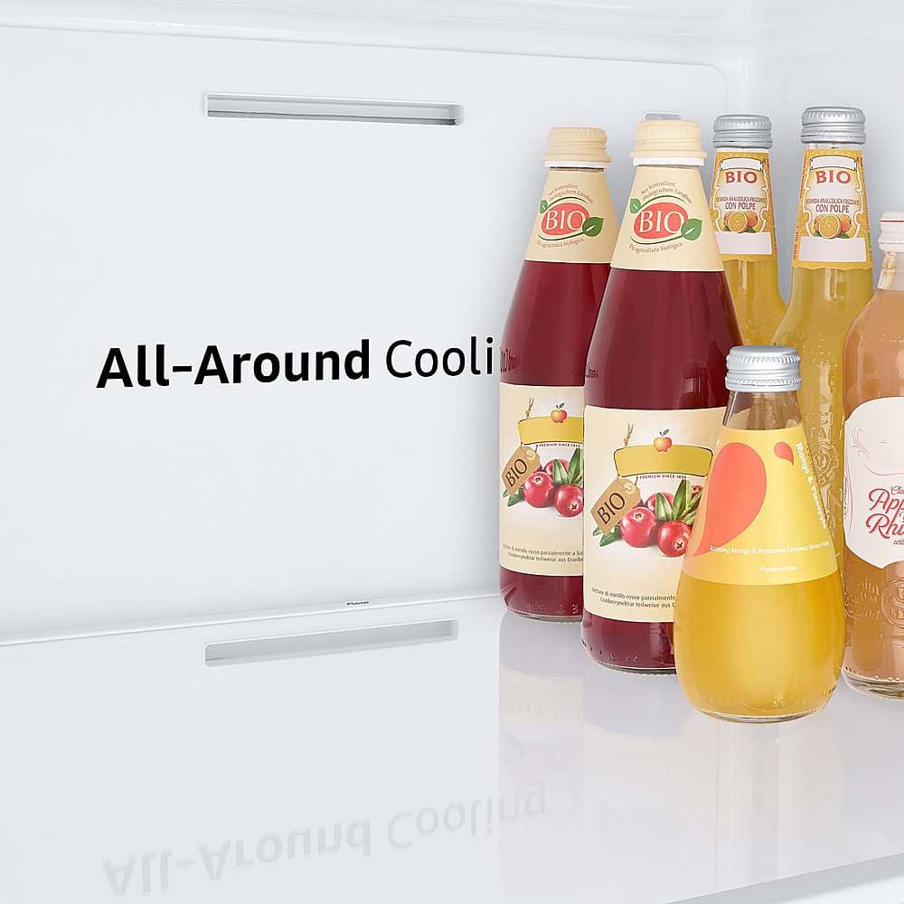 Alt View 20. Samsung - 23 cu. ft. Side-by-Side Counter Depth Smart Refrigerator with All-Around Cooling - Black Stainless Steel.