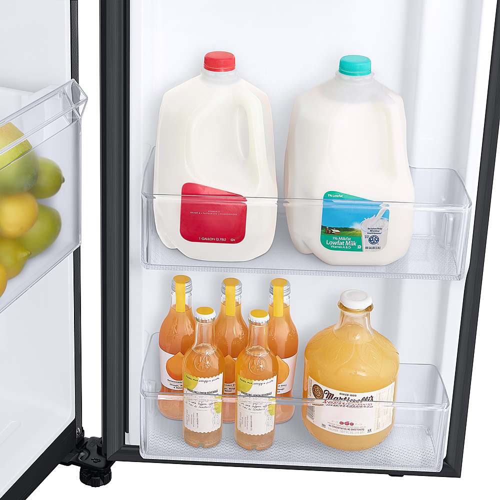 Alt View 15. Samsung - 28 cu. ft. Side-by-Side Smart Refrigerator with Large Capacity - Black Stainless Steel.