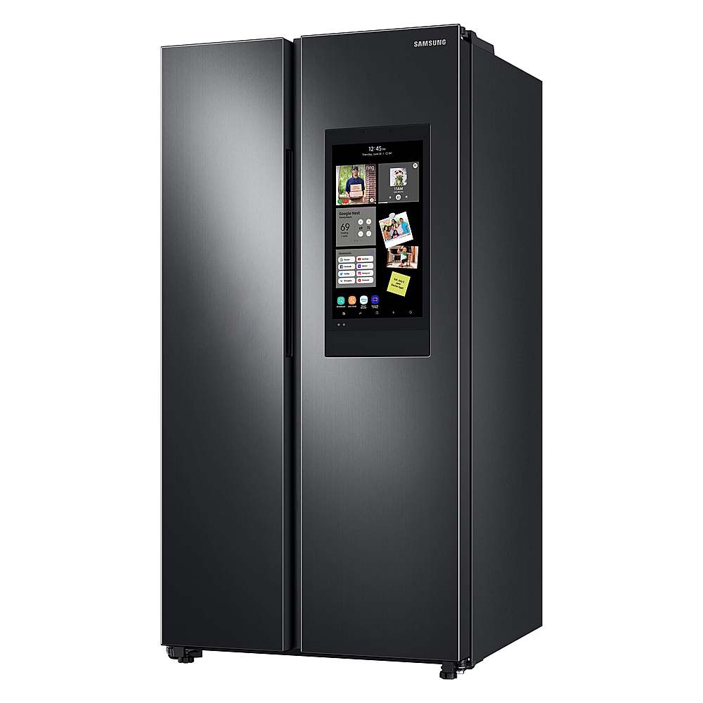 huiswerk Inleg Presentator Samsung 27.3 cu. ft. Side-by-Side Refrigerator with Family Hub™ Black  Stainless Steel RS28A5F61SG/AA - Best Buy