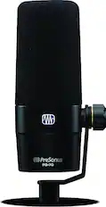 Front. PreSonus - PD-70 Dynamic Caridiod Broadcast Mic - Black.
