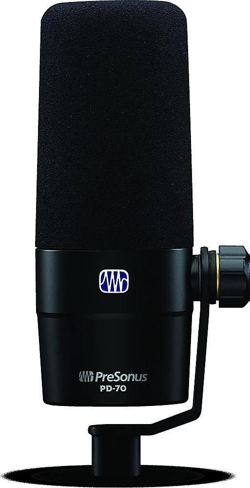 Front. PreSonus - PD-70 Dynamic Caridiod Broadcast Mic - Black.
