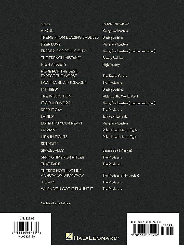 Alt View 13. Hal Leonard - The Mel Brooks Songbook.