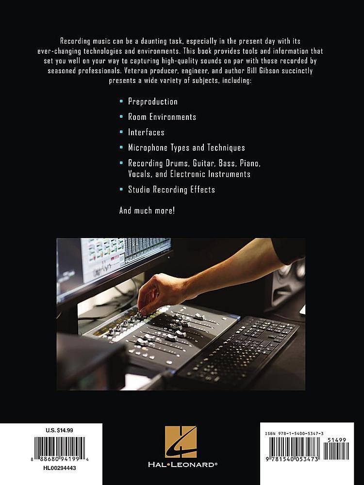 Alt View 14. Hal Leonard - First 50 Recording Techniques You Should Know to Track Music.