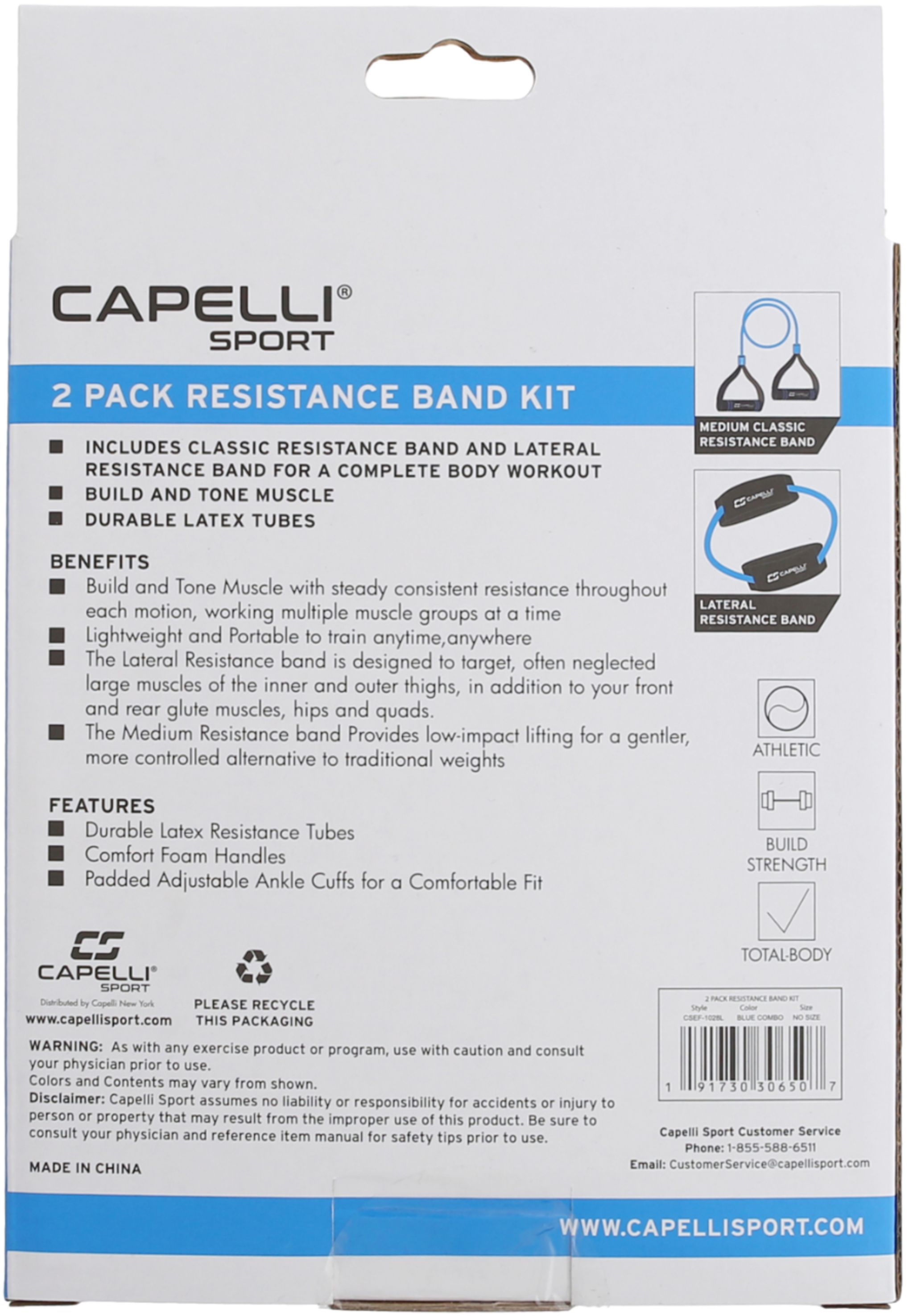 Best Buy: Capelli Sport Adjustable Hand Grip Blue Combo CSEF-1010