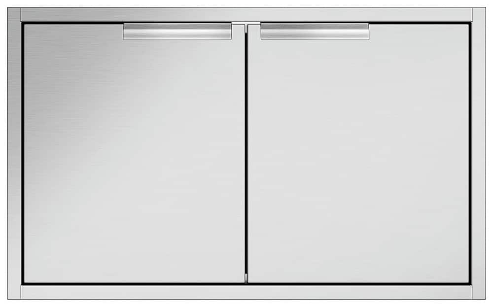 Front. DCS - 36" Built-in Access Door - Brushed Stainless Steel.
