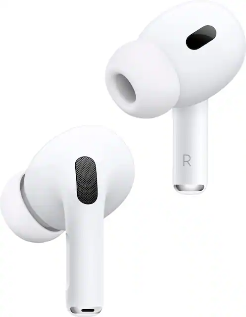 Apple Geek Squad Certified Refurbished AirPods Pro 2nd generation with MagSafe Case USB C White GSRF MTJV3AM A Best Buy