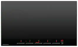 Fisher & Paykel - 36 Inch 5 Zone Induction Cooktop with SmartZone - Black