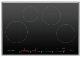 Fisher & Paykel - 30 Inch 4 Zone Induction Cooktop - Black - Front_Zoom