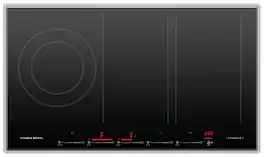 Fisher & Paykel - 36 Inch 5 Zone Induction Cooktop with SmartZone - Black