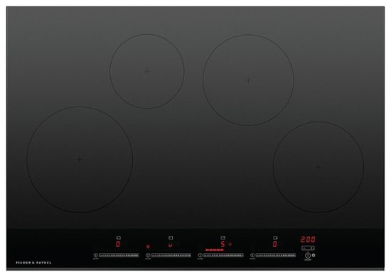 Fisher & Paykel – 30 Inch 4 Zone Induction Cooktop – Black