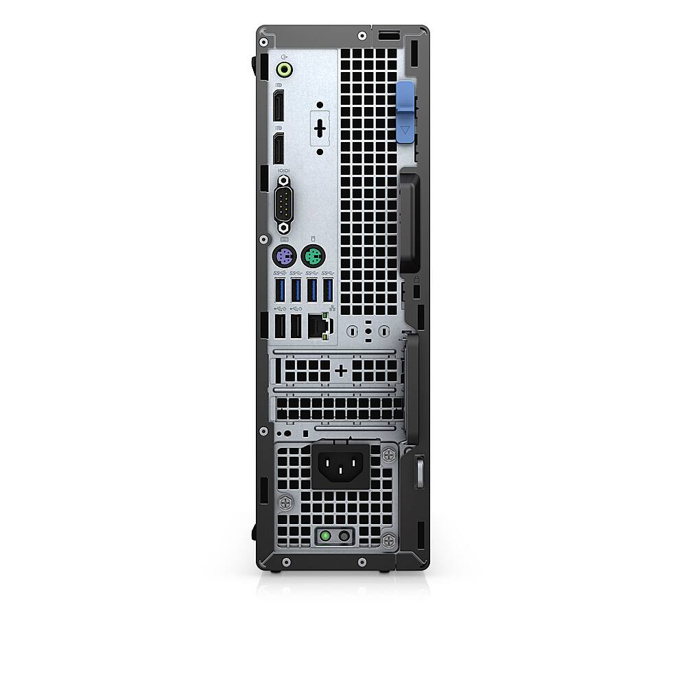 Back View: Dell - OptiPlex 7080 SFF PC - i5 -10500 - 8GB - 256GB SSD - Keyboard and Mouse