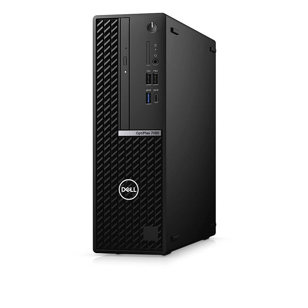 Left View: Dell - OptiPlex 7080 SFF PC - i5 -10500 - 8GB - 256GB SSD - Keyboard and Mouse