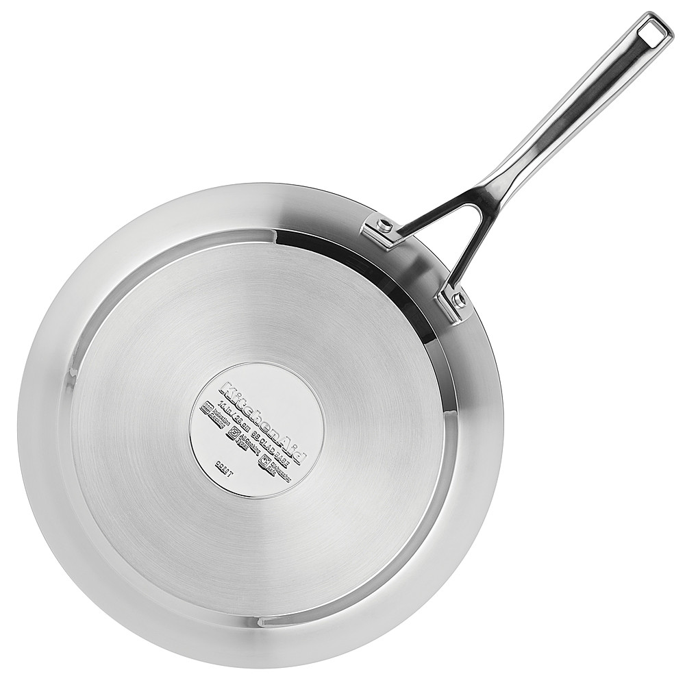 KitchenAid Stainless Steel Nonstick Frying Pan, 8-Inch, Brushed