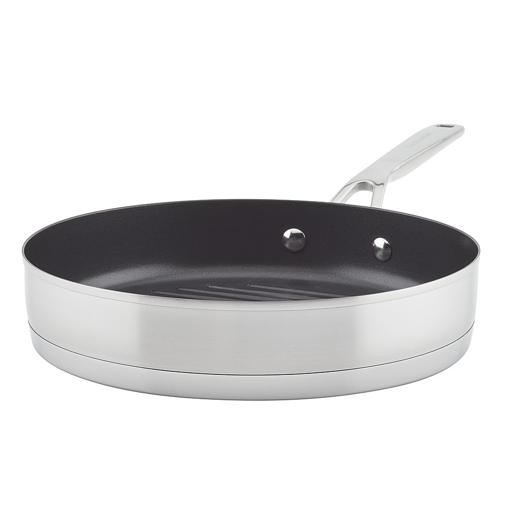 Ninja Foodi Cookware Skillet Stainless-Steel 10.25, 12: Fry Pan