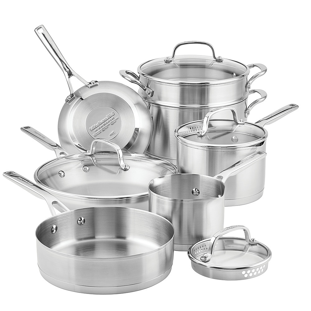 Tramontina Everyday 14 PC Stainless Steel Tri-Ply Base Cookware Set
