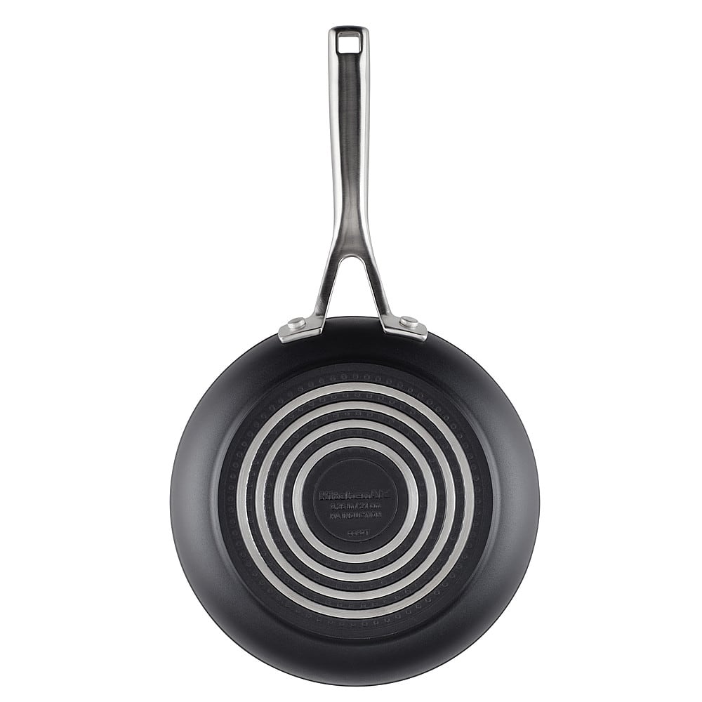 Alt View 15. KitchenAid - Hard-Anodized Induction Nonstick Cookware Set, 10-Piece - Matte Black.