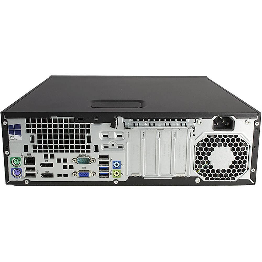Back View: HP - Refurbished Desktop - Intel Core i5 - 16GB Memory - 250GB SSD