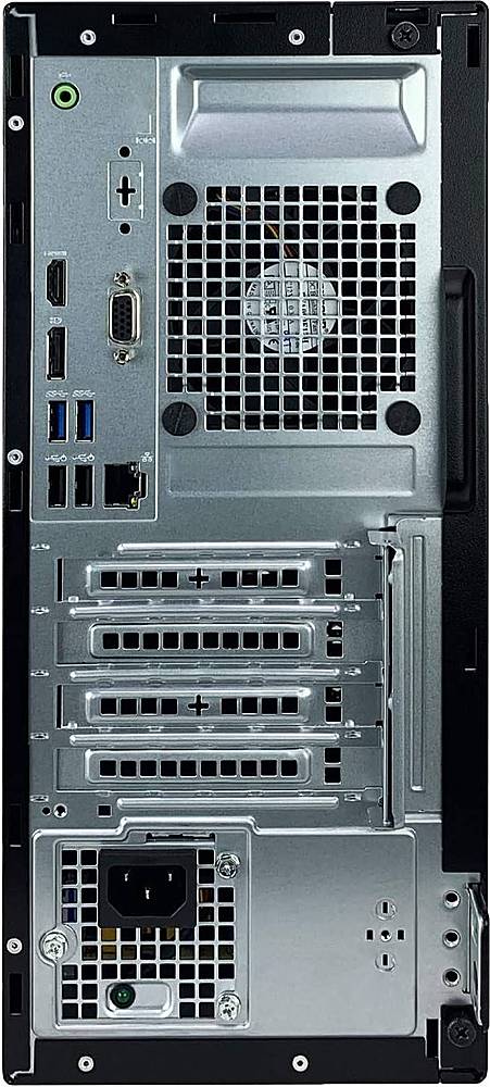 Back View: Dell - Refurbished OptiPlex 3070-T Desktop - Intel Core i5-9500 - 16GB Memory - 240GB SSD