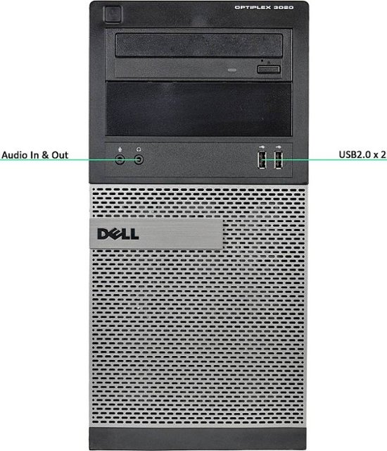 Front Zoom. CyberPowerPC - Refurbished OptiPlex 3020-T Desktop - Intel Core i5-4570 - 8GB Memory - 512GB SSD - Black.