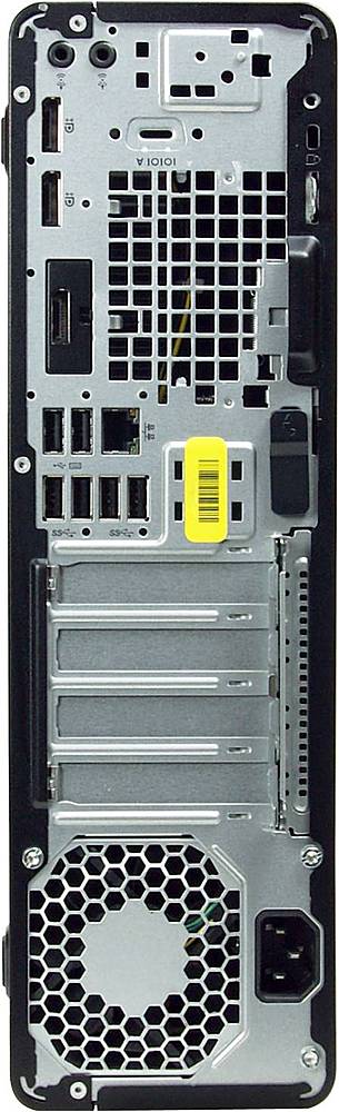Back View: HP - Refurbished EliteDesk Desktop - Intel Core i5 - 16GB Memory - 256GB Solid State Drive
