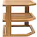 Front. Lipper - Three-Tier Corner Shelf - Brown - Brown.