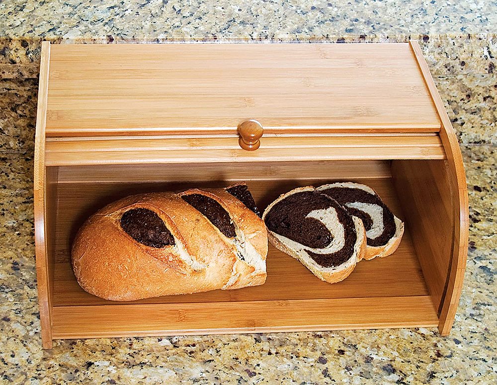 Lipper Bamboo Rolltop Bread Box - Natural