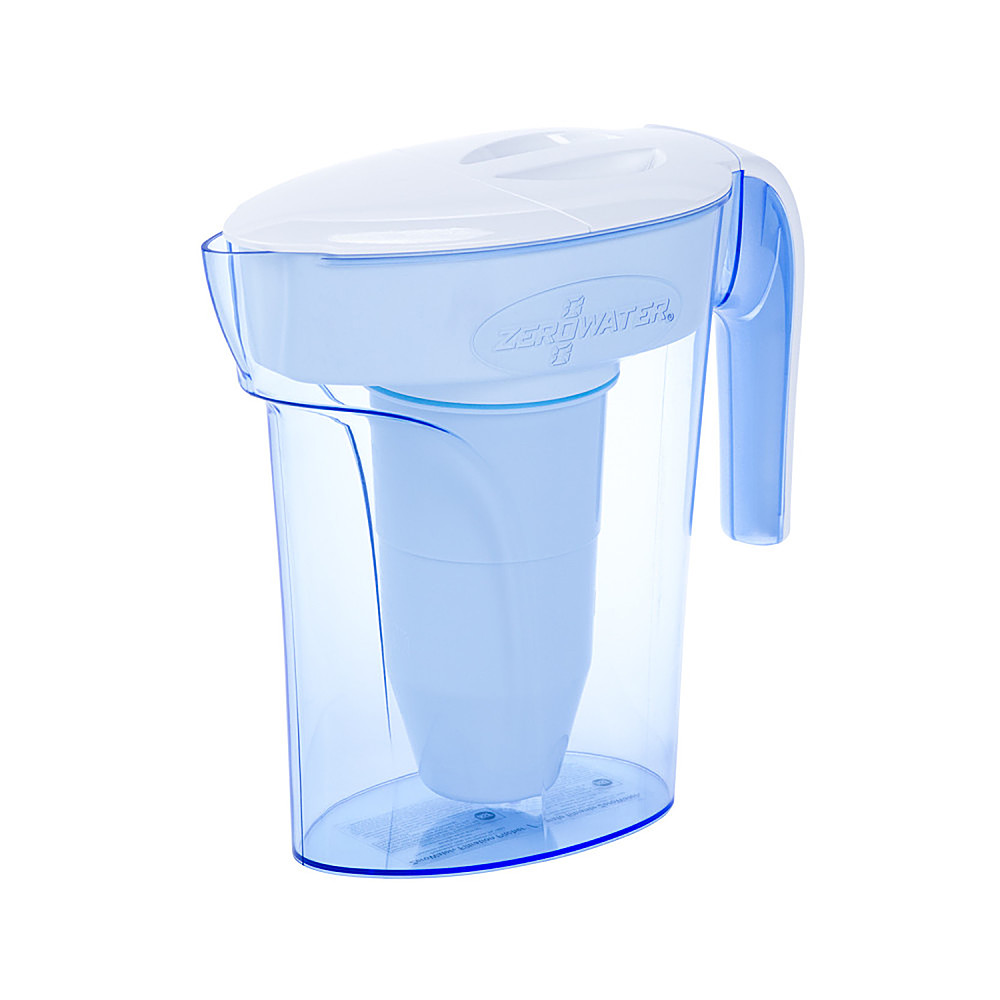 Angle View: ZeroWater - 7 Cup Ready-Pour Filtration Pitcher - blue