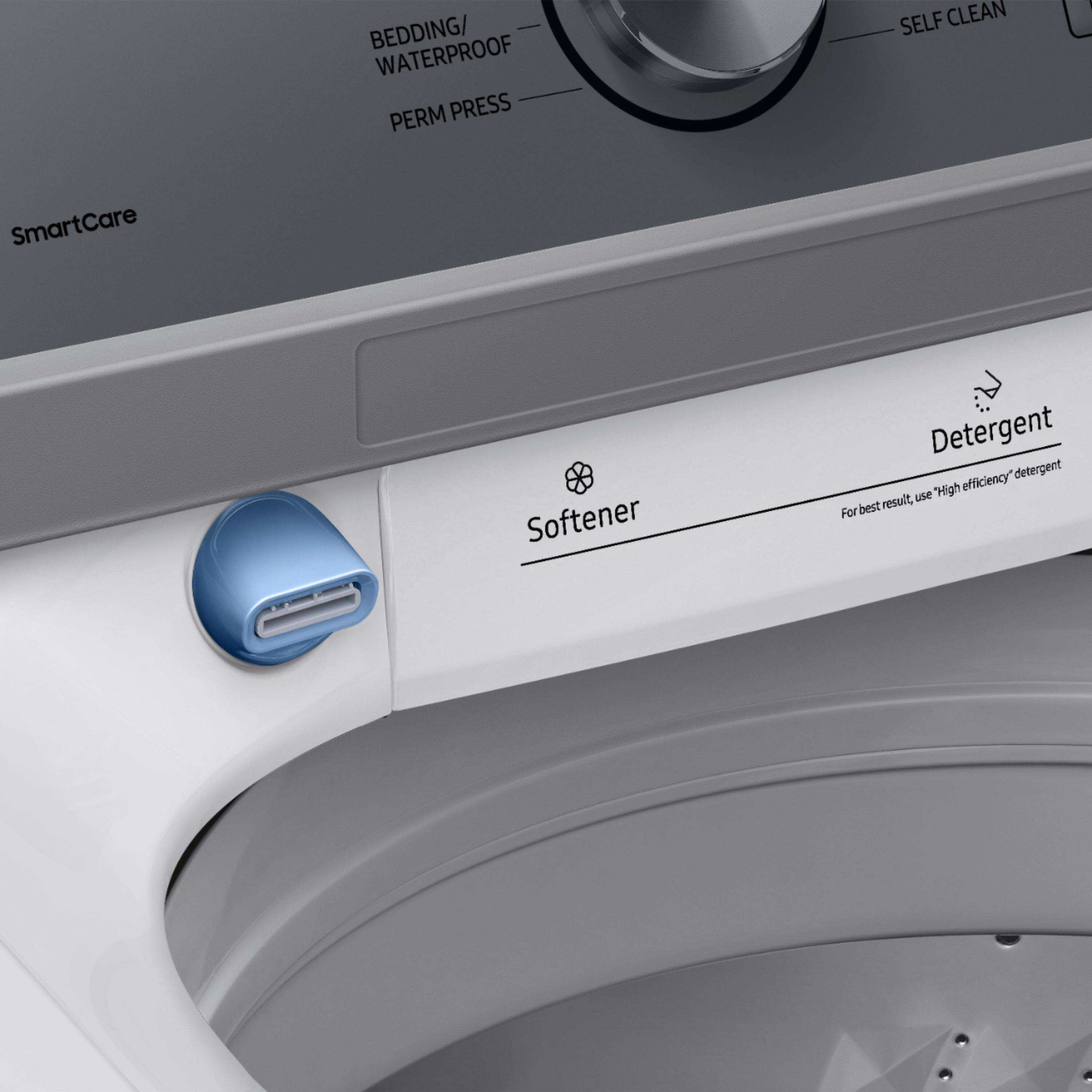 Alt View 12. Samsung - 4.4 cu. ft. High-Efficiency Top Load Washer with ActiveWave™ Agitator and Active WaterJet - White.