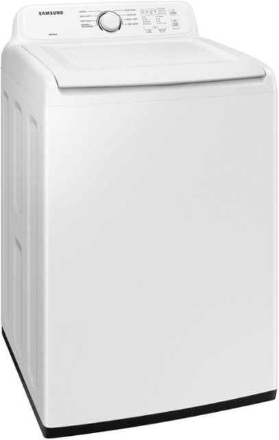 Alt View Zoom 11. Samsung - 4.0 cu. ft. High-Efficiency Top Load Washer with ActiveWave™ Agitator and Soft-Close Lid - White.
