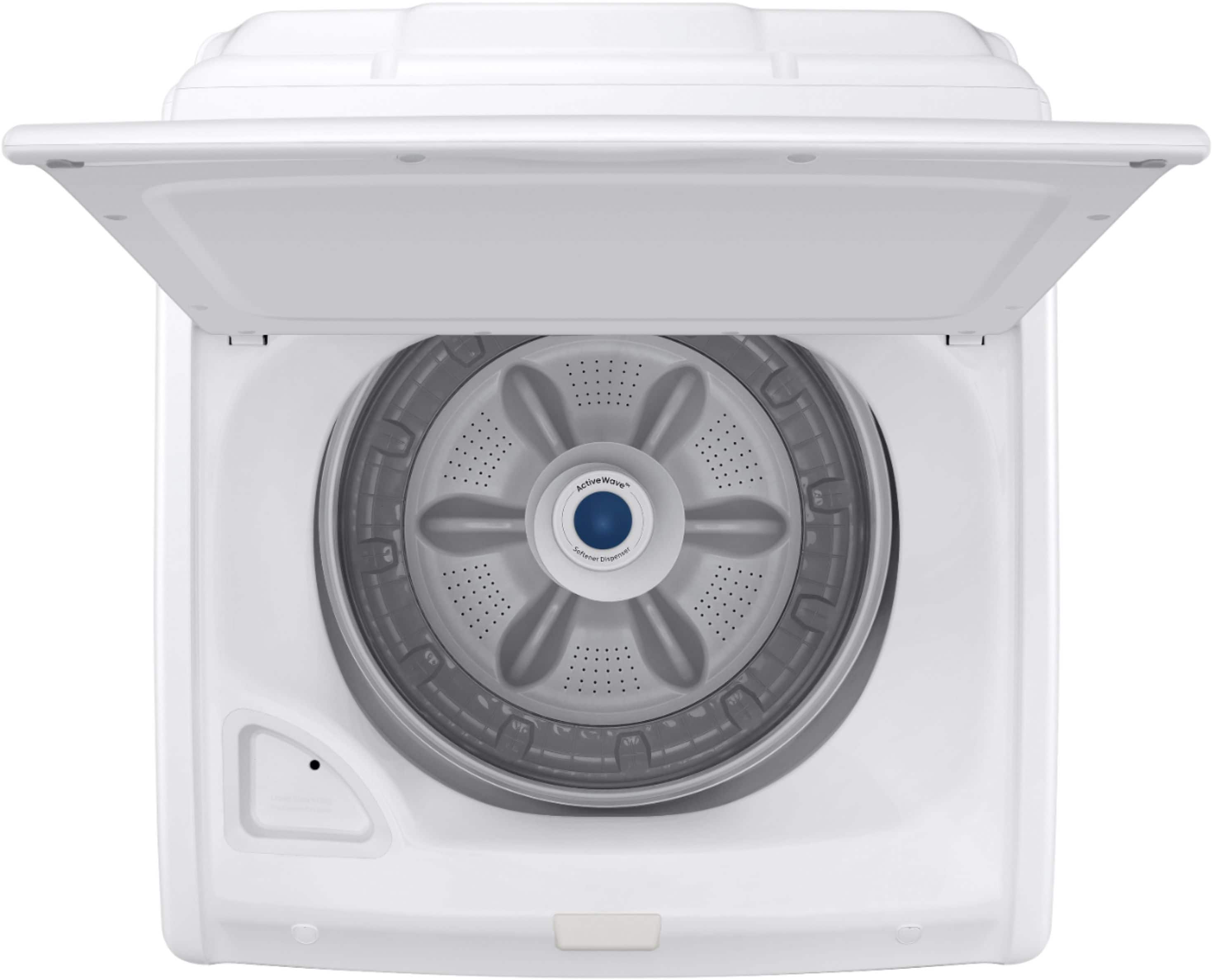 Alt View 17. Samsung - 4.0 Cu. Ft. High-Efficiency Top Load Washer with ActiveWave Agitator - White.