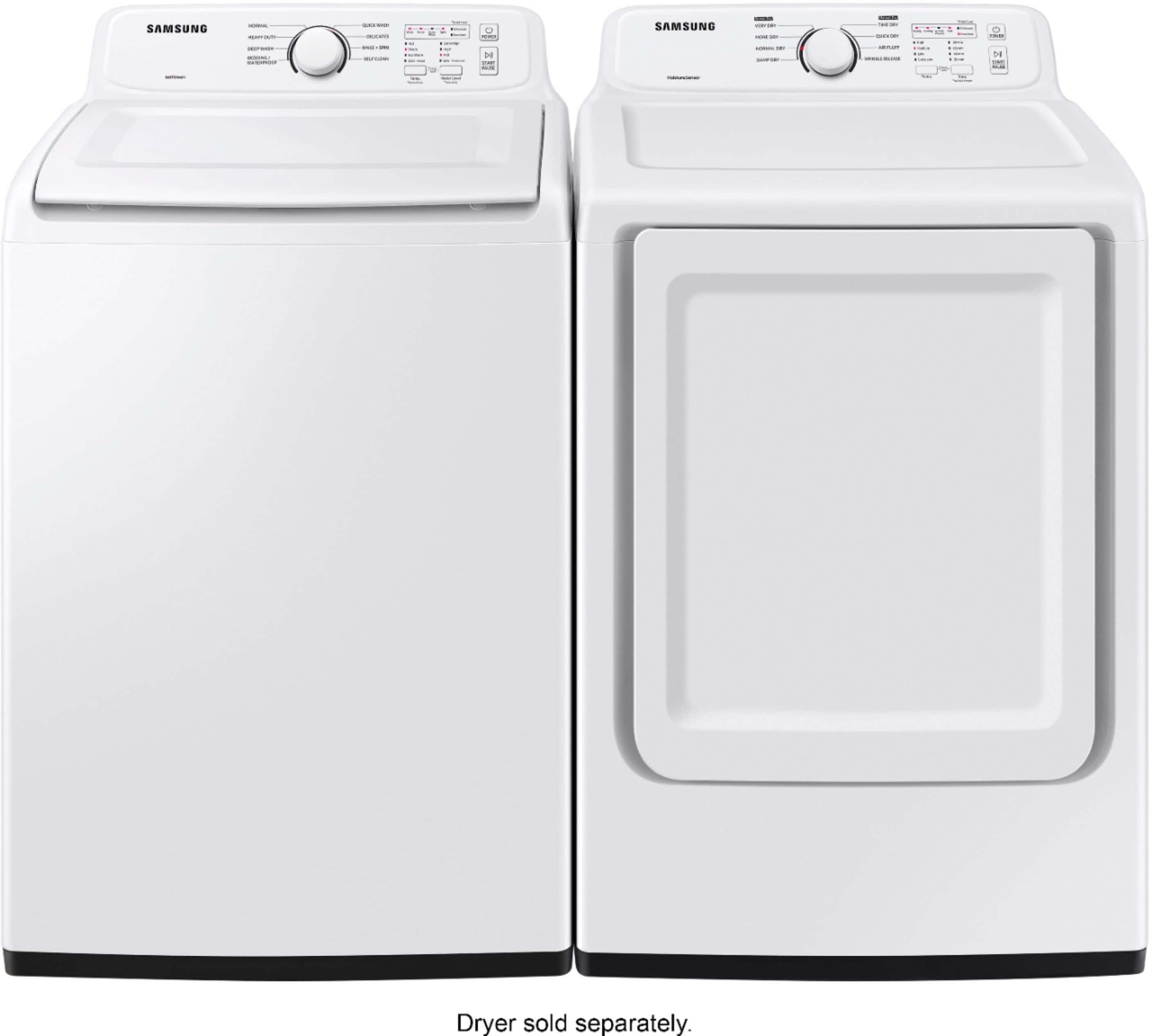 Alt View 18. Samsung - 4.0 Cu. Ft. High-Efficiency Top Load Washer with ActiveWave Agitator - White.