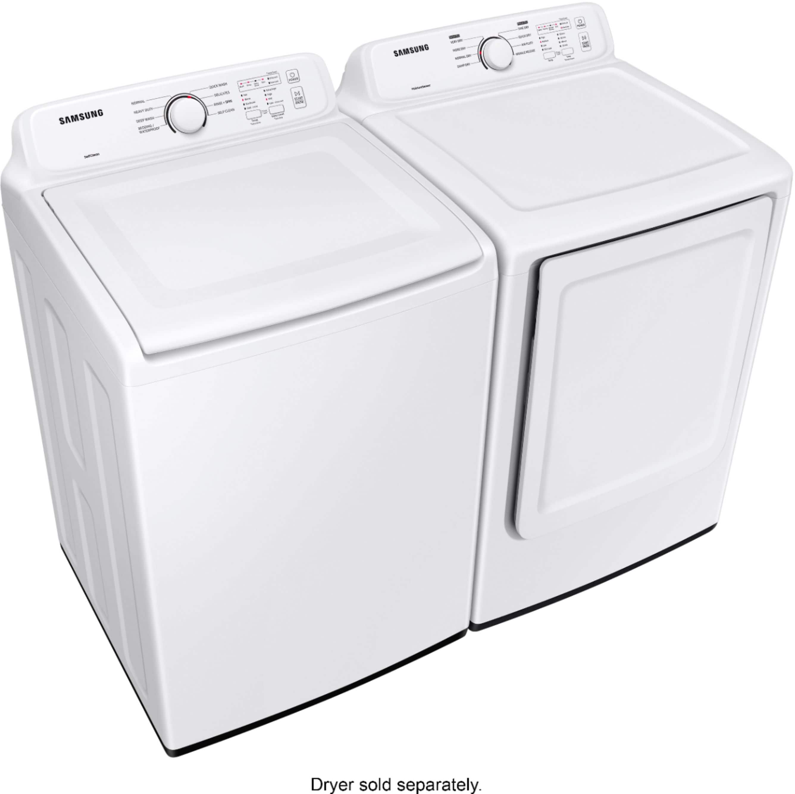 Alt View 19. Samsung - 4.0 Cu. Ft. High-Efficiency Top Load Washer with ActiveWave Agitator - White.