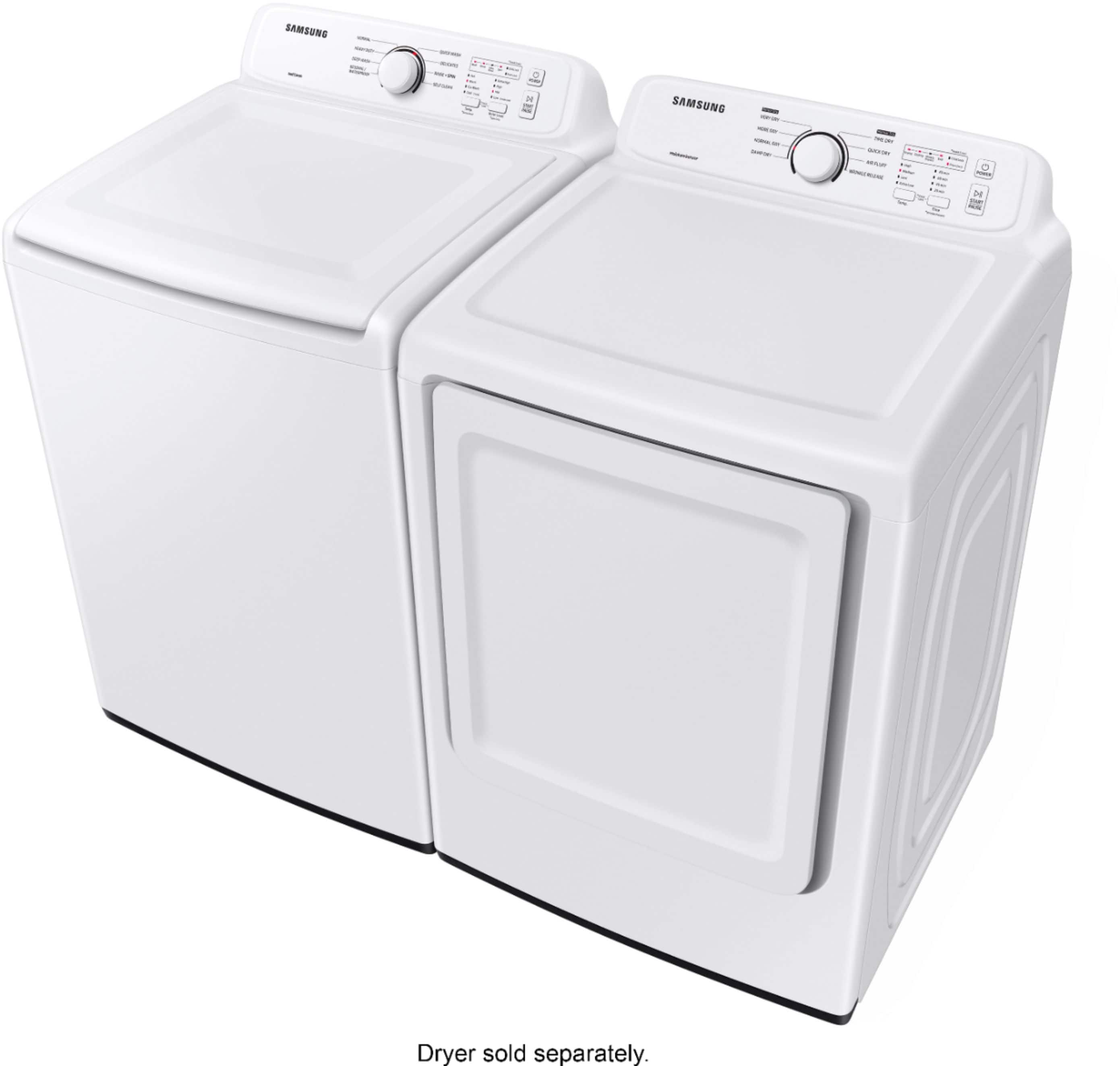 Alt View 20. Samsung - 4.0 Cu. Ft. High-Efficiency Top Load Washer with ActiveWave Agitator - White.